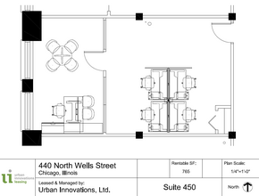 440 N Wells St, Chicago, IL en alquiler Plano de la planta- Imagen 1 de 5