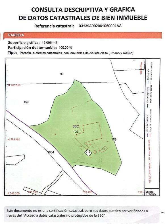 Terreno en VILLAJOYOSA, Alicante en venta Plano del sitio- Imagen 1 de 2
