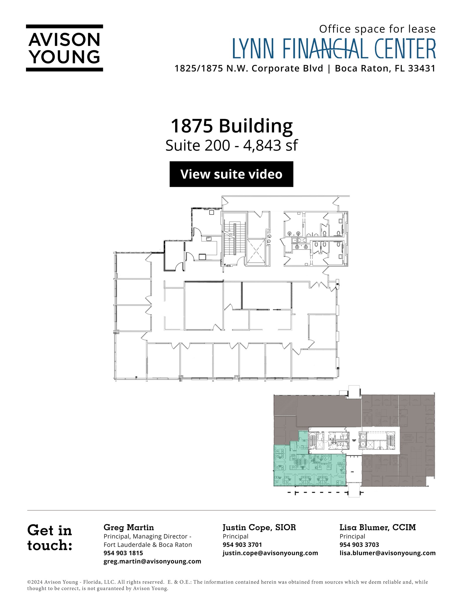 1875 NW Corporate Blvd, Boca Raton, FL en alquiler Plano del sitio- Imagen 1 de 1