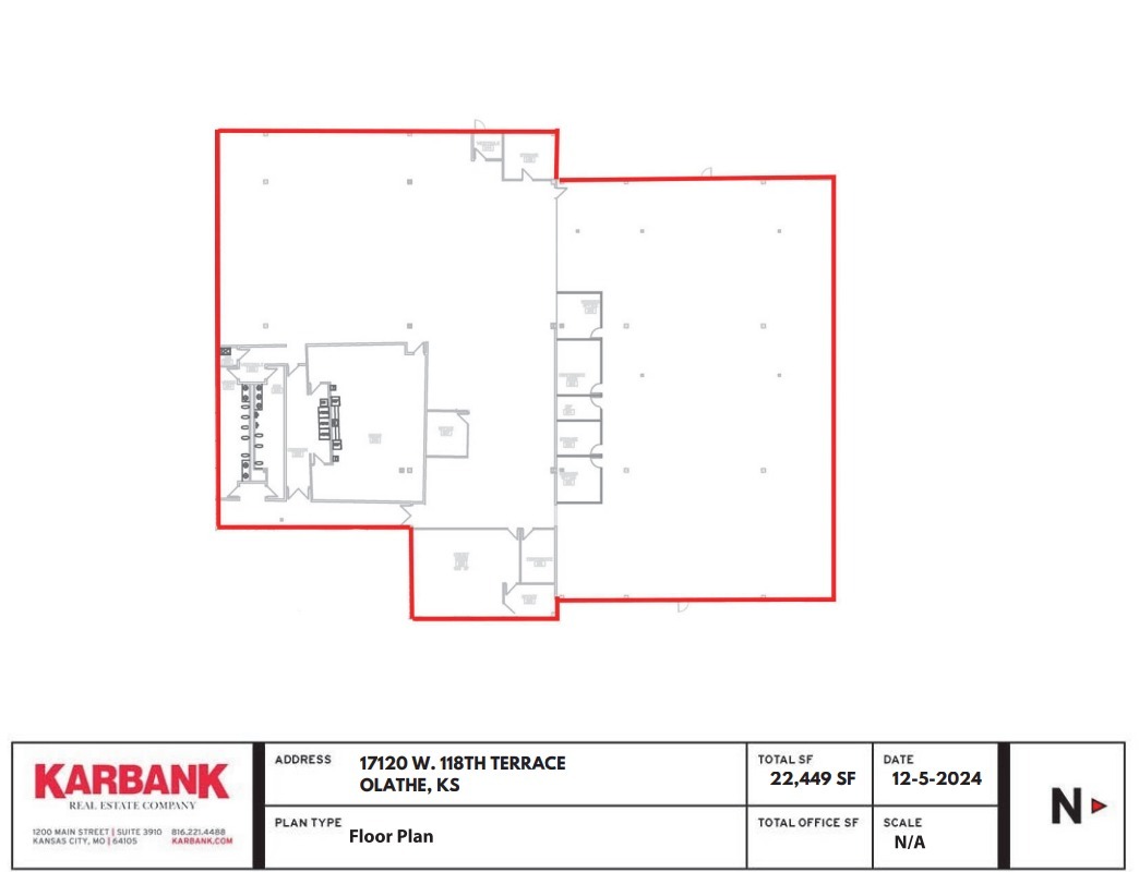 17100-17150 W 118th Ter, Olathe, KS en alquiler Plano de la planta- Imagen 1 de 1