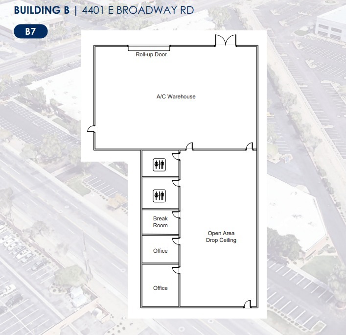 4013 E Broadway Rd, Phoenix, AZ en alquiler Plano de la planta- Imagen 1 de 1