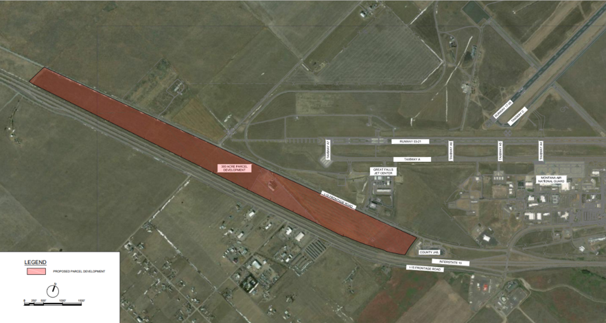 Great Falls International Airport, Great Falls, MT en alquiler - Vista aérea - Imagen 1 de 1