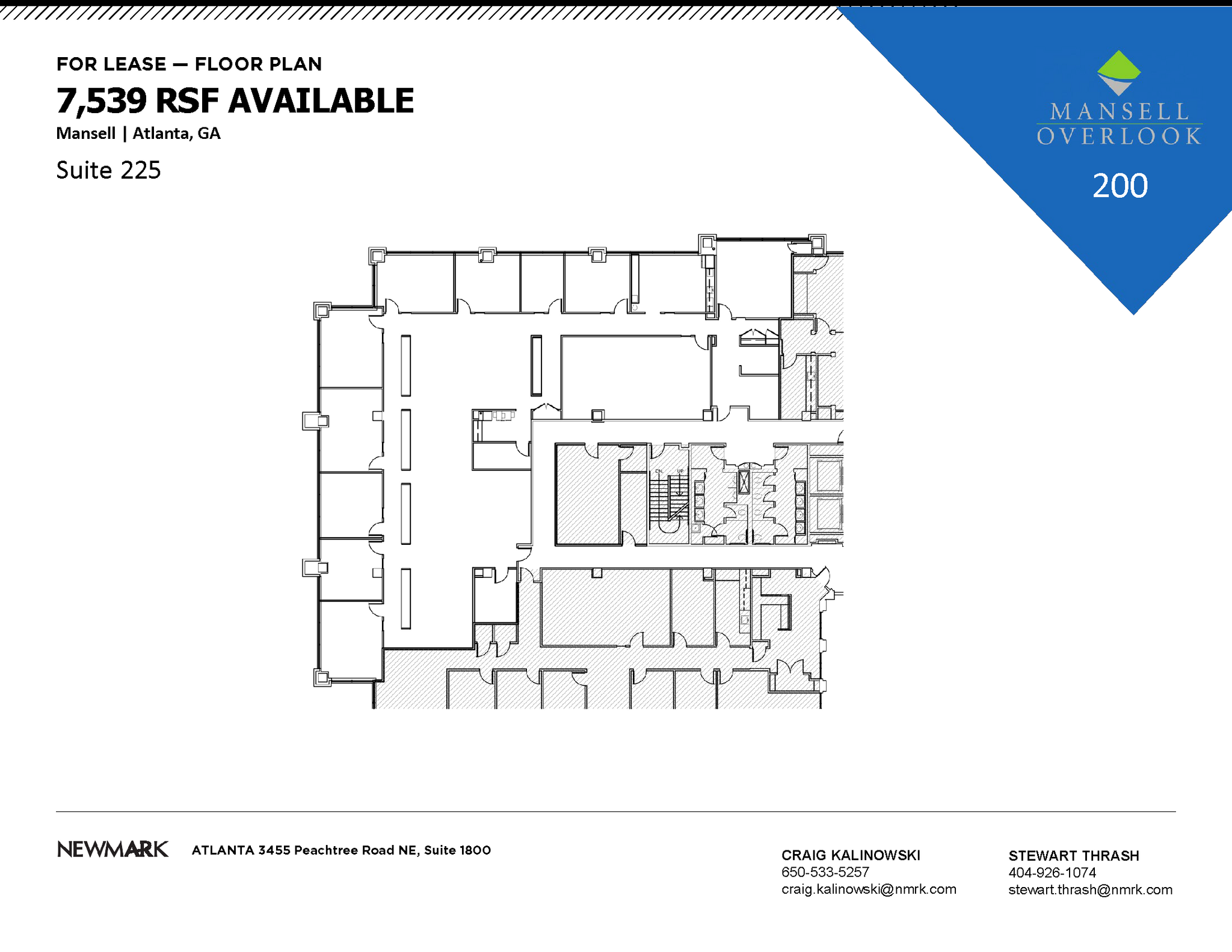 200 Mansell Ct E, Roswell, GA en alquiler Plano de la planta- Imagen 1 de 1