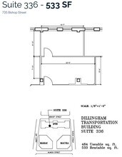 733 Bishop St, Honolulu, HI en alquiler Plano de la planta- Imagen 1 de 1