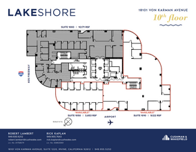 18101 Von Karman Ave, Irvine, CA en alquiler Plano de la planta- Imagen 1 de 5