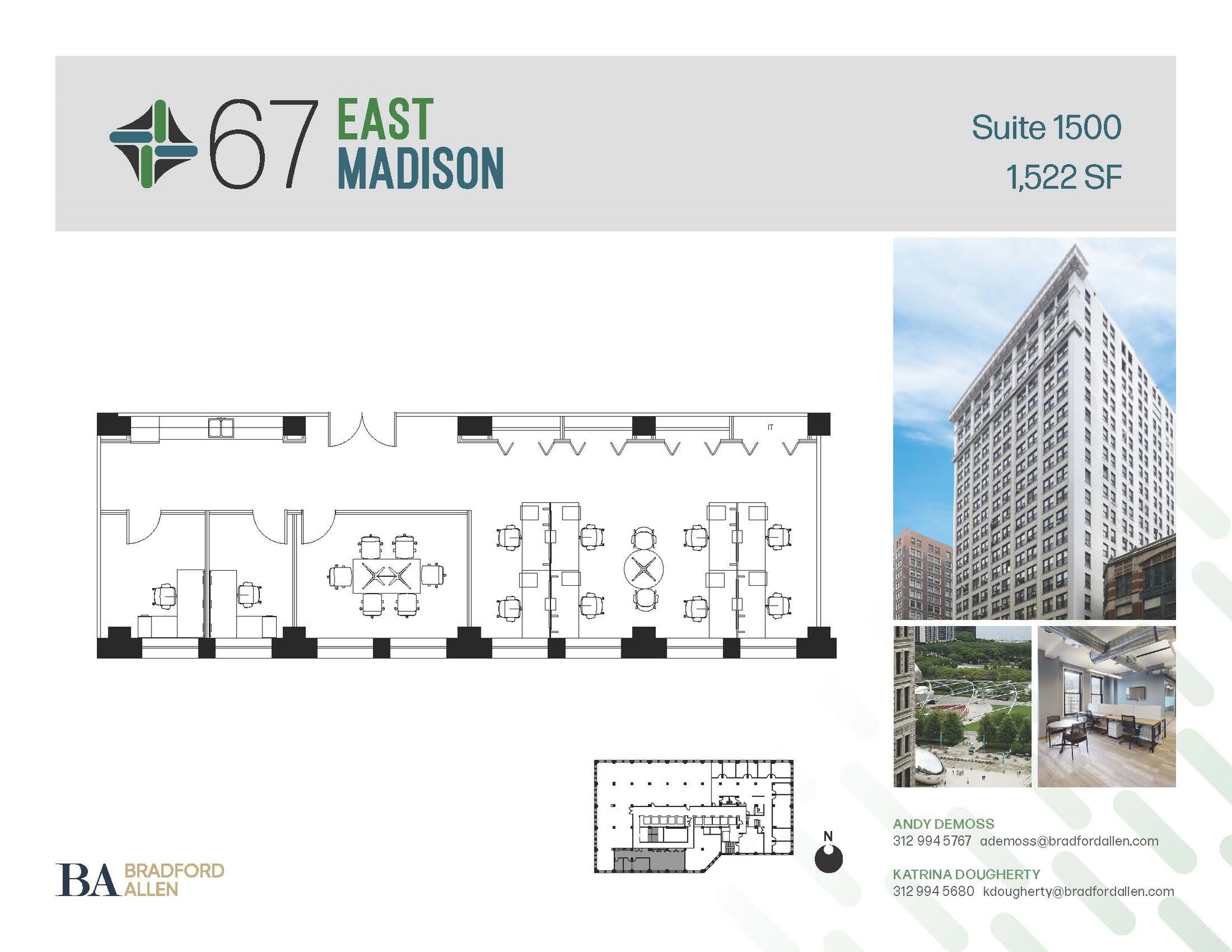 67 E Madison St, Chicago, IL en alquiler Plano de la planta- Imagen 1 de 7