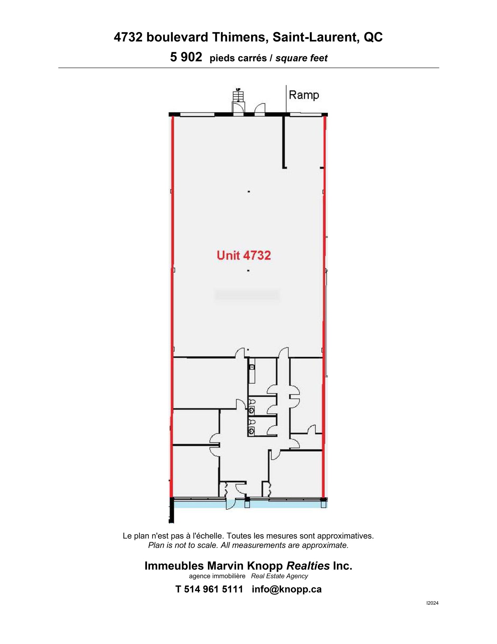 4700-4800 Boul Thimens, Montréal, QC en alquiler Plano del sitio- Imagen 1 de 3