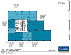 1010 Market St, Saint Louis, MO en alquiler Plano de la planta- Imagen 1 de 1