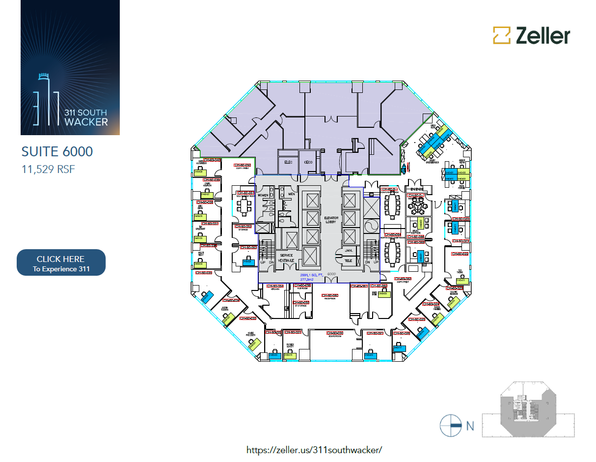 311 S Wacker Dr, Chicago, IL en alquiler Plano de la planta- Imagen 1 de 1