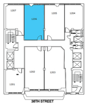 262 W 38th St, New York, NY en alquiler Plano de la planta- Imagen 1 de 3