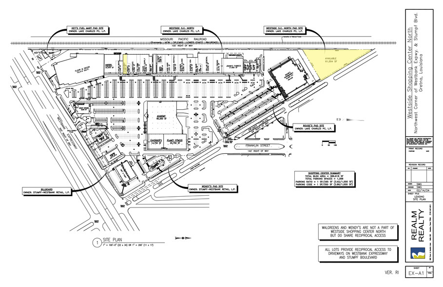 91 Westbank Expy, Gretna, LA en alquiler - Plano del sitio - Imagen 2 de 2