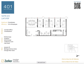 401 N Michigan Ave, Chicago, IL en alquiler Plano de la planta- Imagen 1 de 1