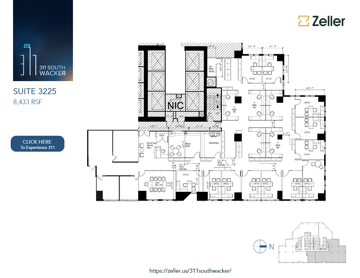 311 S Wacker Dr, Chicago, IL en alquiler Plano de la planta- Imagen 1 de 1