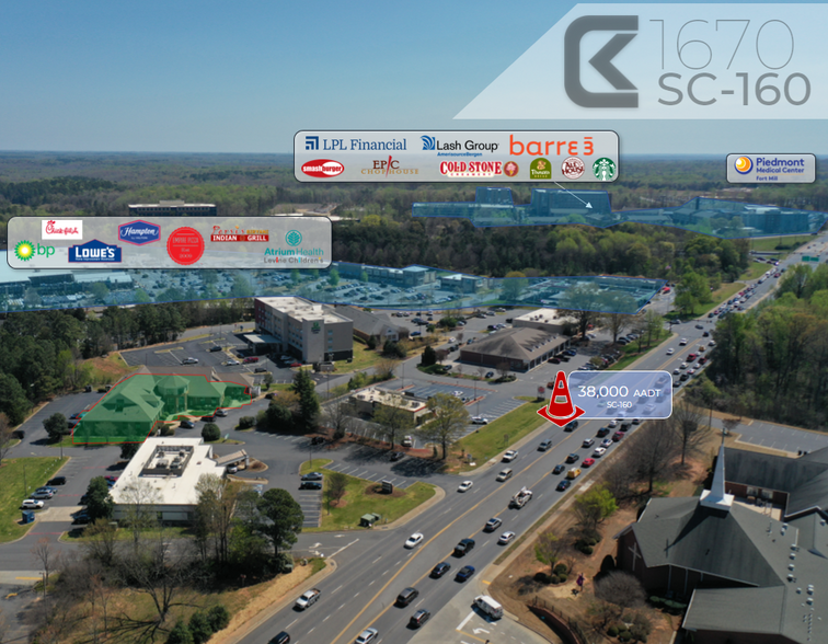 1666-1686 Highway 160 W, Fort Mill, SC en alquiler - Foto del edificio - Imagen 3 de 6