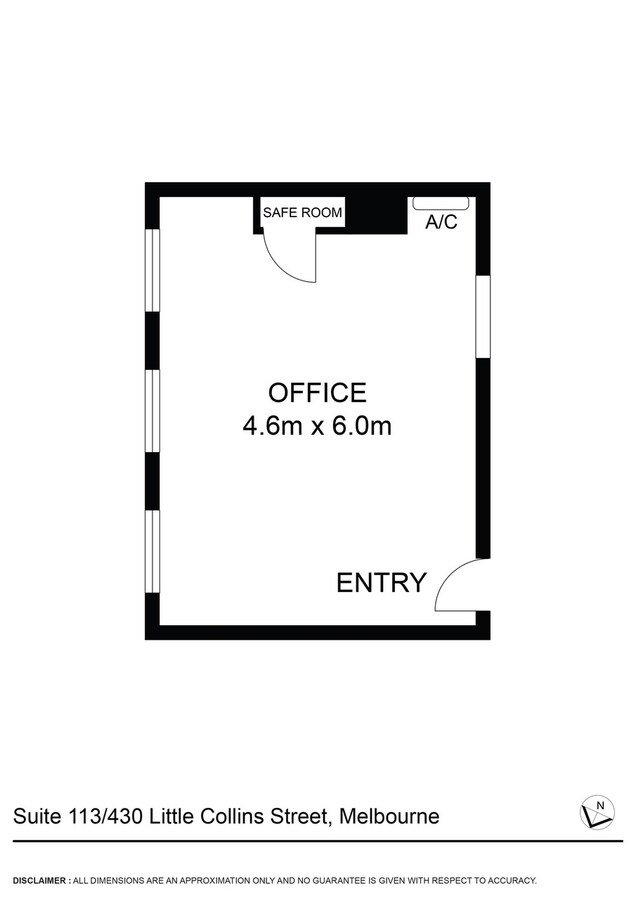 430 Little Collins St, Melbourne, VIC 3000 - Unidad 113 -  - Plano de la planta - Image 2 of 3