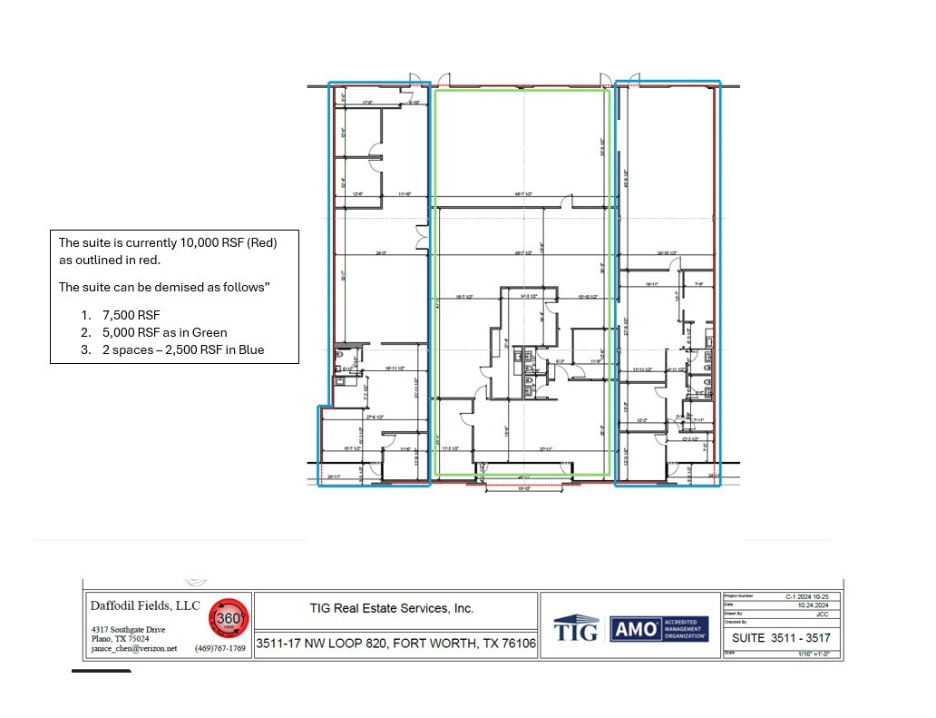 3501-3529 NW Loop 820, Fort Worth, TX en alquiler Plano de la planta- Imagen 1 de 1