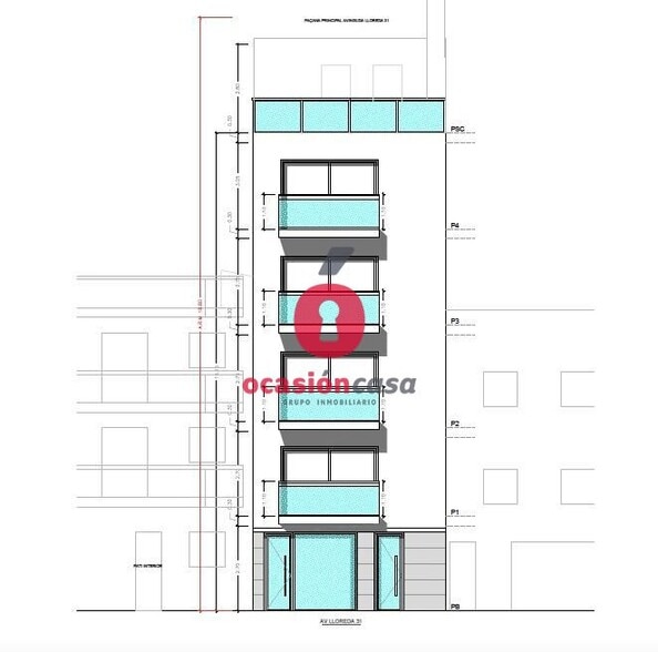 Local en Badalona, Barcelona en venta - Plano de planta tipo - Imagen 3 de 5