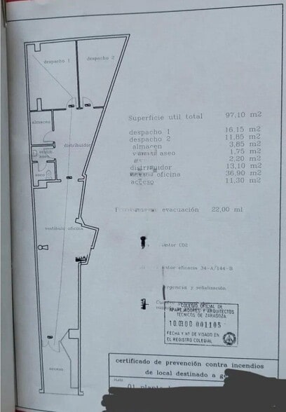Avenida Compromiso de Caspe, 27, Zaragoza, Zaragoza en venta - Plano de la planta - Imagen 1 de 4