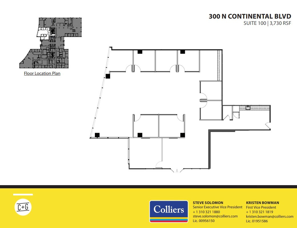 300 Continental Blvd, El Segundo, CA en alquiler Plano de la planta- Imagen 1 de 1