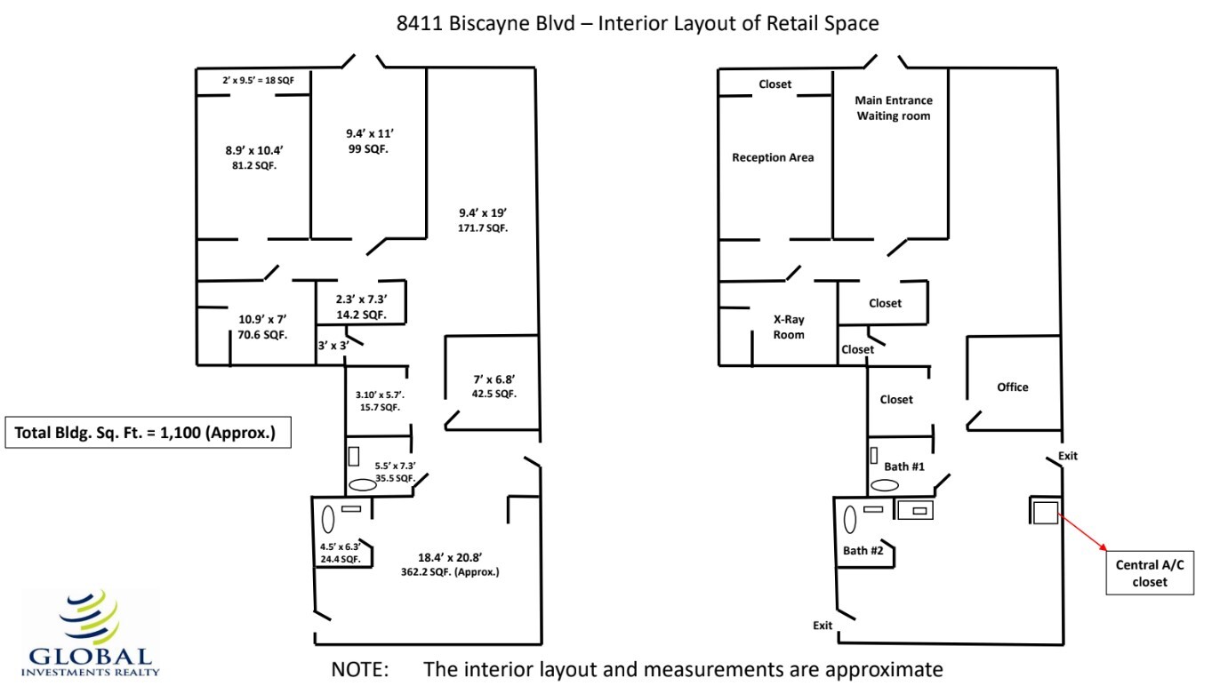 8413 Biscayne blvd, Miami, FL en alquiler Plano de la planta- Imagen 1 de 1