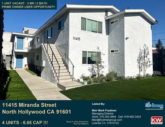 Más detalles para 11415 Miranda St, North Hollywood, CA - Edificios residenciales en venta