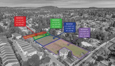 SE Steele St, Portland, OR - VISTA AÉREA  vista de mapa