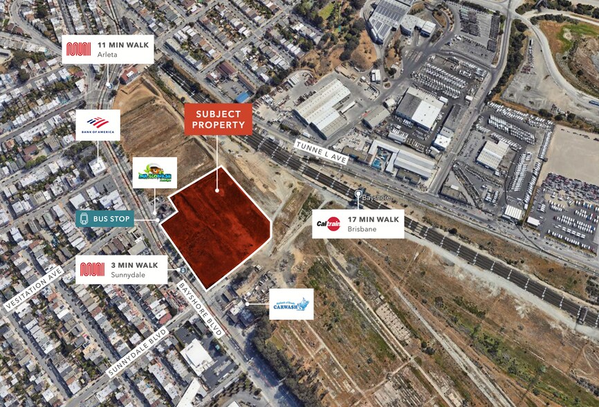 200 Sunnydale ave, San Francisco, CA en venta - Vista aérea - Imagen 1 de 1