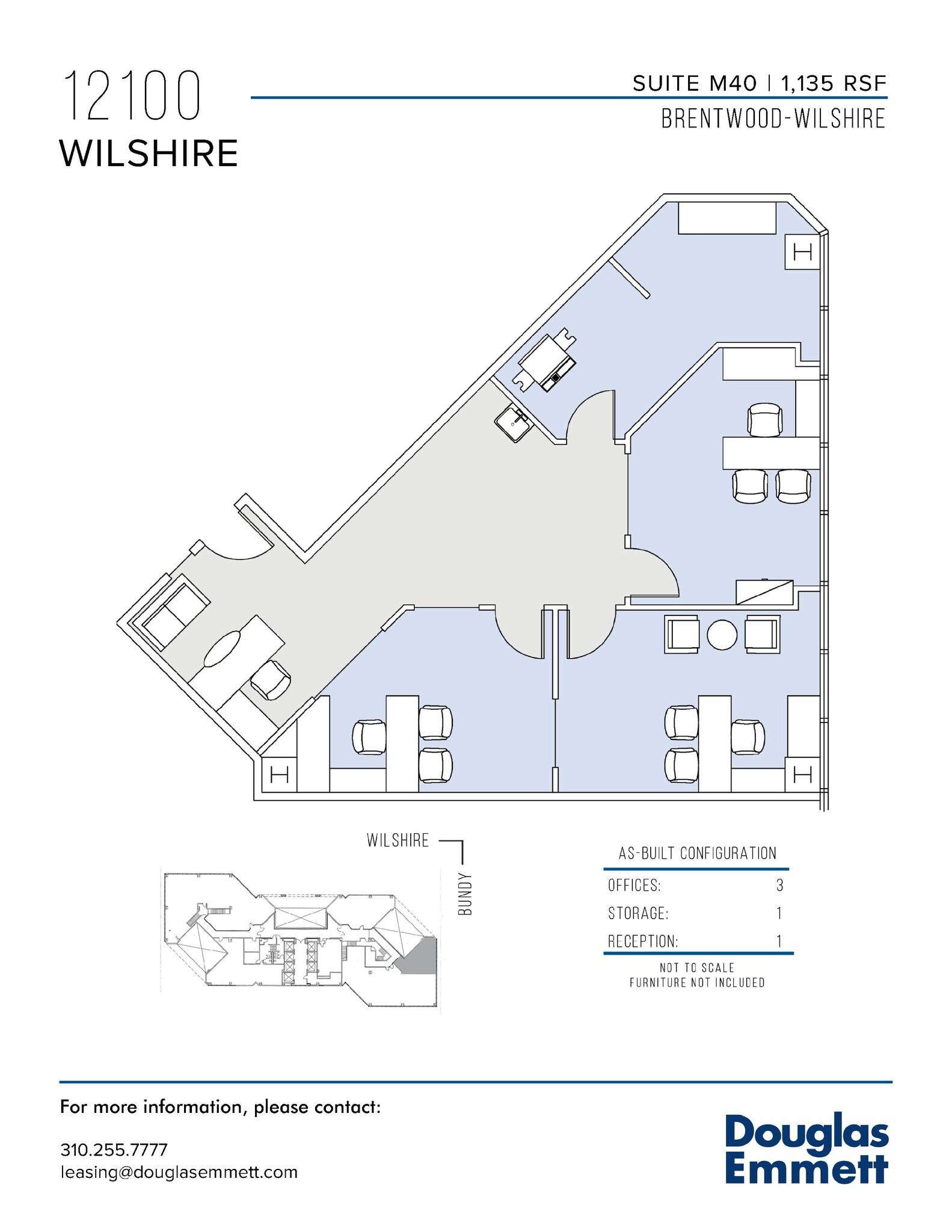 12100 Wilshire Blvd, Los Angeles, CA en alquiler Plano de la planta- Imagen 1 de 1