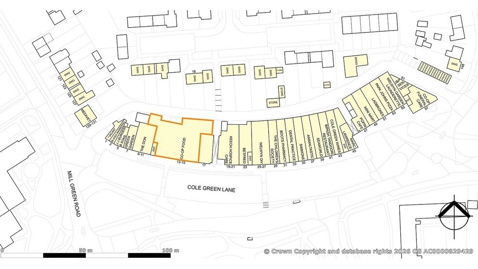 13-21 Cole Green Ln, Welwyn Garden City en venta - Plano Goad - Imagen 2 de 5