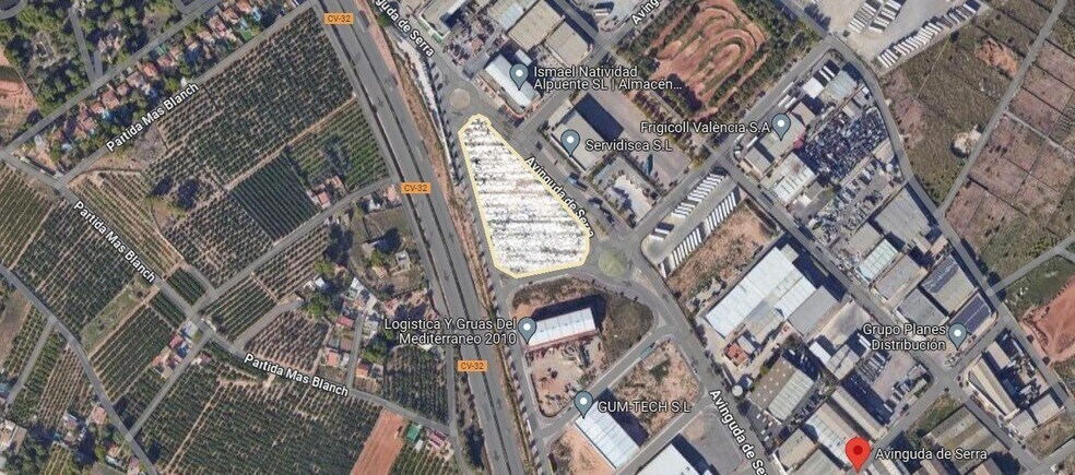 Nave en Massamagrell, Valencia en venta - Vista aérea - Imagen 3 de 3