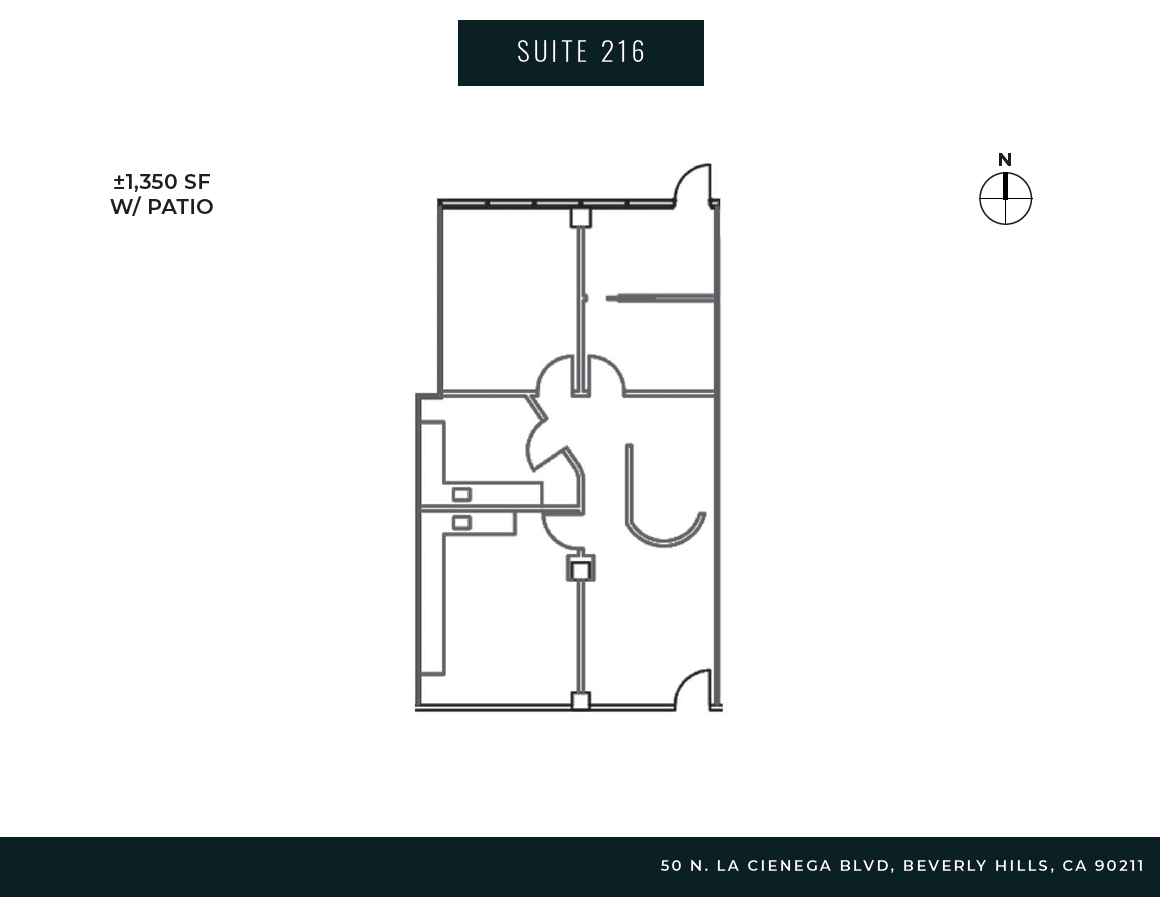 50 N La Cienega Blvd, Beverly Hills, CA en alquiler Plano de la planta- Imagen 1 de 7