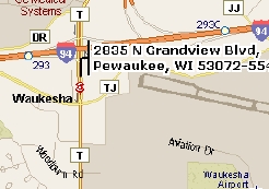 2835 N Grandview Blvd, Pewaukee, WI - vista aérea  vista de mapa