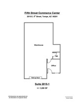 2009 E 5th St, Tempe, AZ en alquiler Plano de la planta- Imagen 1 de 1