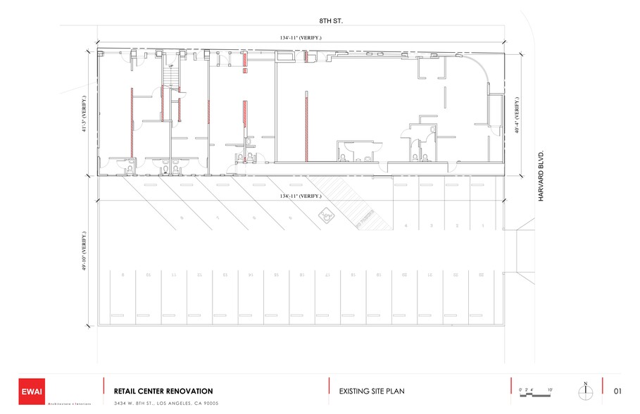 3428-3444 W 8th St, Los Angeles, CA en alquiler - Plano del sitio - Imagen 3 de 3