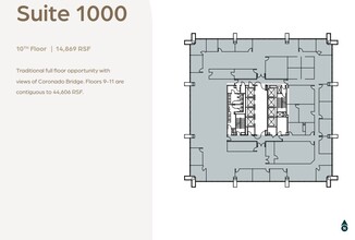 600 B St, San Diego, CA en alquiler Plano de la planta- Imagen 1 de 1