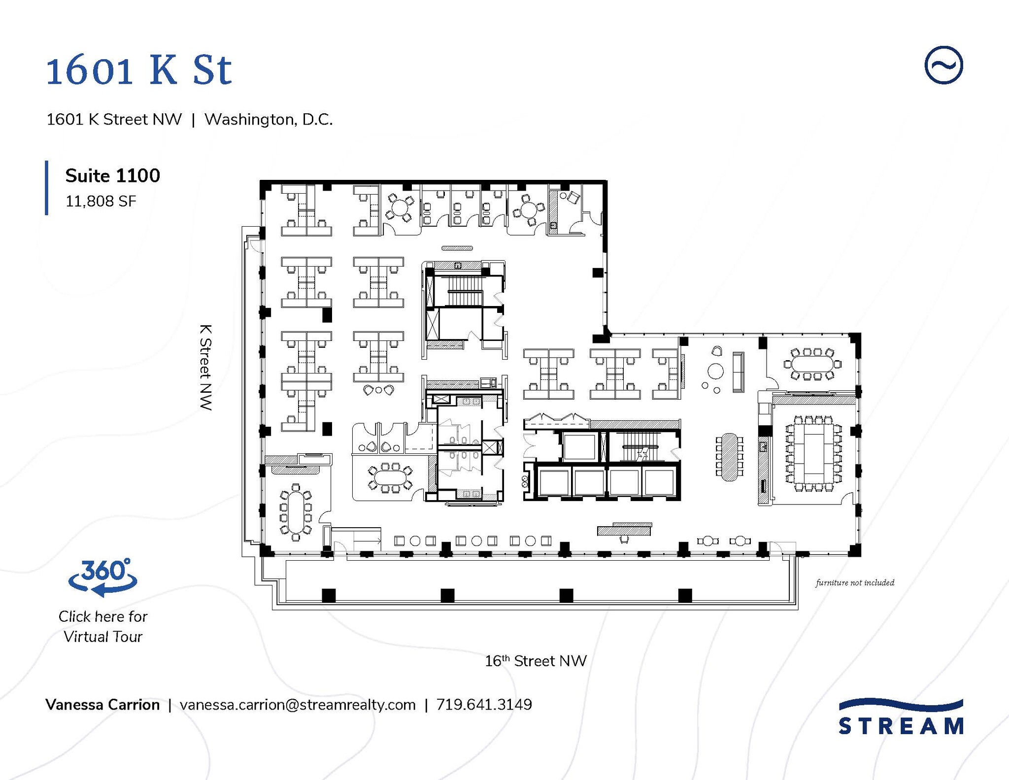 1601 K St NW, Washington, DC en alquiler Plano de la planta- Imagen 1 de 7