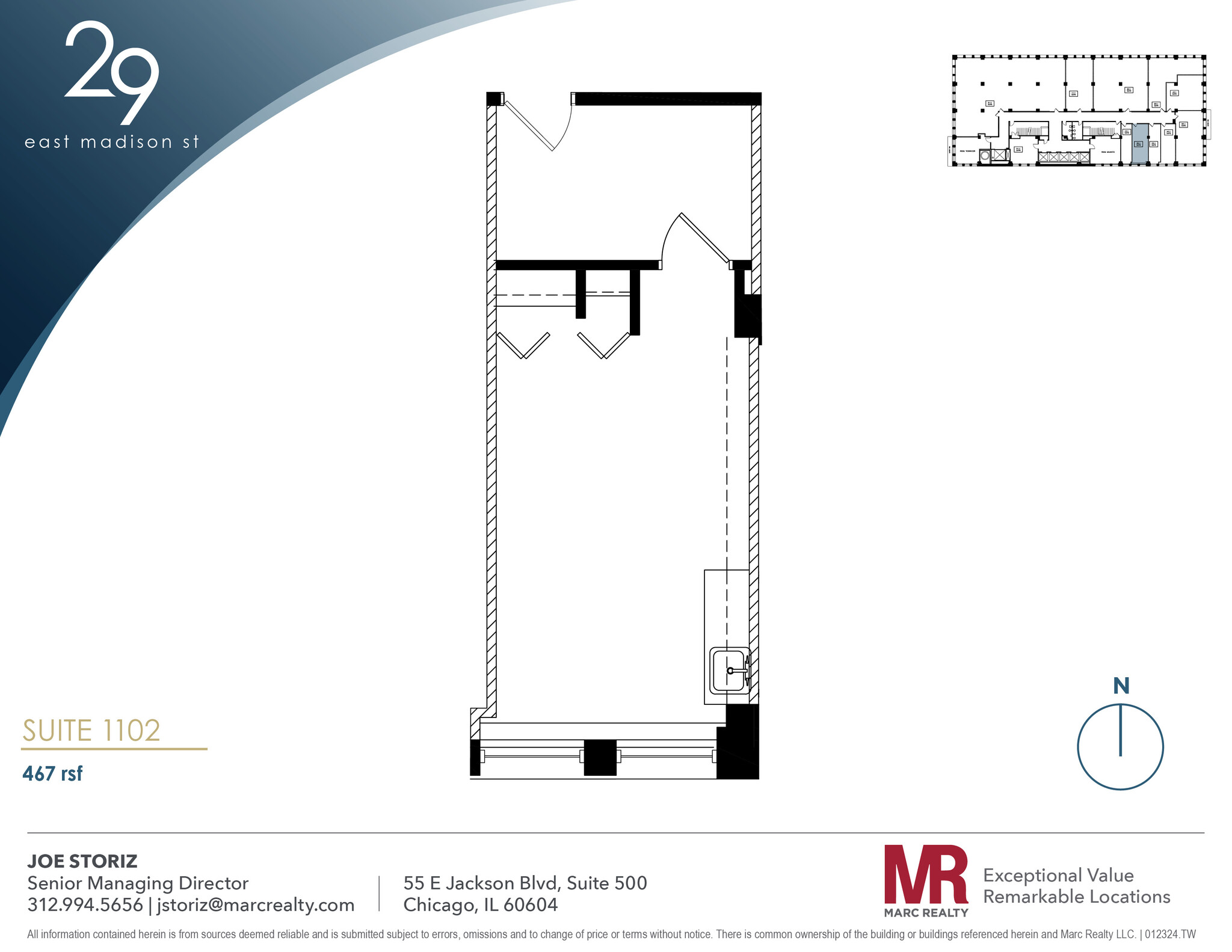 29 E Madison St, Chicago, IL en alquiler Plano de la planta- Imagen 1 de 4