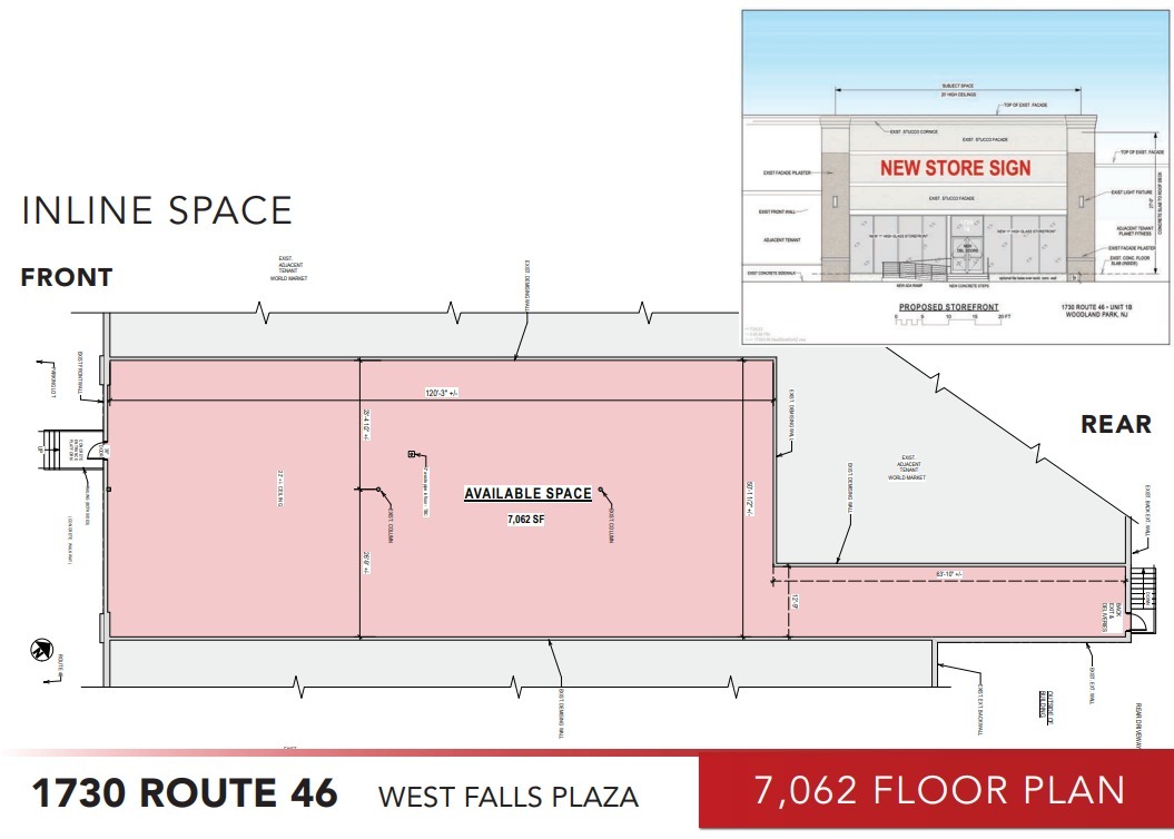 1730 Route 46, Woodland Park, NJ en alquiler Plano de la planta- Imagen 1 de 1