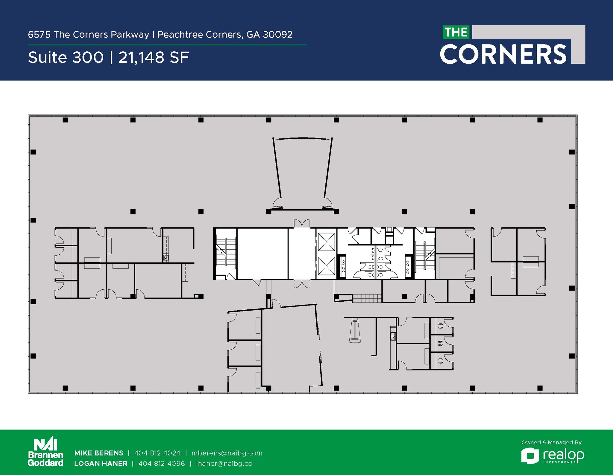 6525 The Corners Pky, Peachtree Corners, GA en alquiler Plano del sitio- Imagen 1 de 1