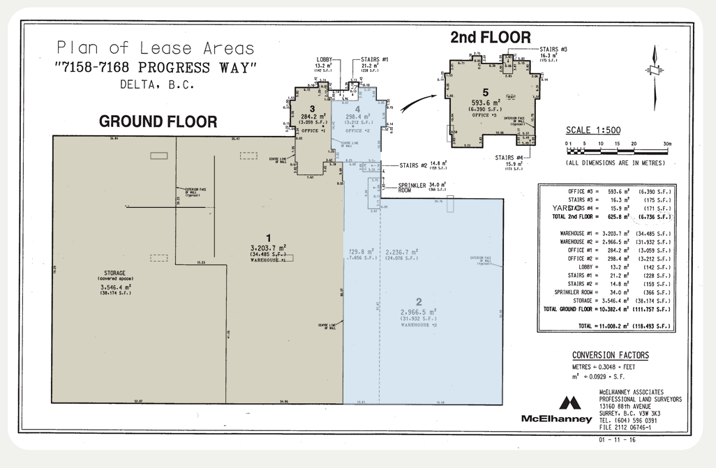 7158-7168 Progress Way, Delta, BC en alquiler Plano de la planta- Imagen 1 de 2