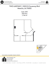 3900 N Causeway Blvd, Metairie, LA en alquiler Plano del sitio- Imagen 1 de 1