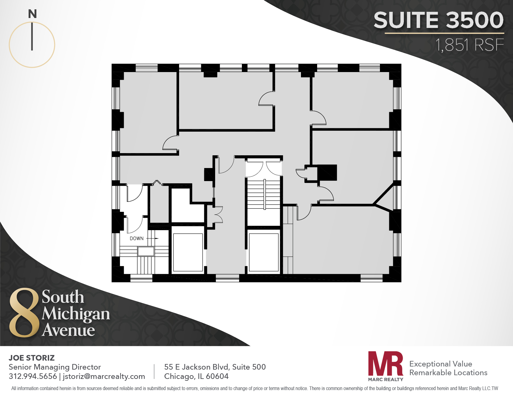 8 S Michigan Ave, Chicago, IL en alquiler Plano de la planta- Imagen 1 de 11