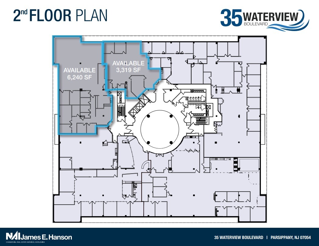 35 Waterview Blvd, Parsippany, NJ en alquiler Plano de la planta- Imagen 1 de 1