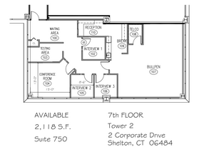 2 Corporate Dr, Shelton, CT en alquiler Plano de la planta- Imagen 1 de 1