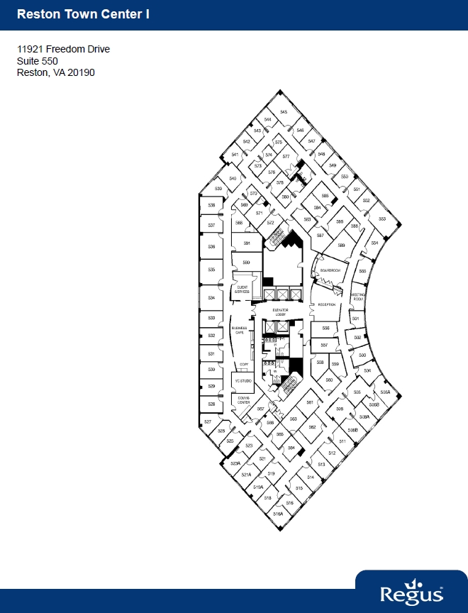 11921 Freedom Dr, Reston, VA en alquiler Plano de la planta- Imagen 1 de 1