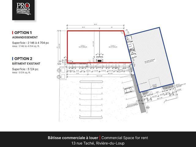 13 St Taché, Rivière-du-Loup, QC en alquiler - Plano del sitio - Imagen 2 de 2