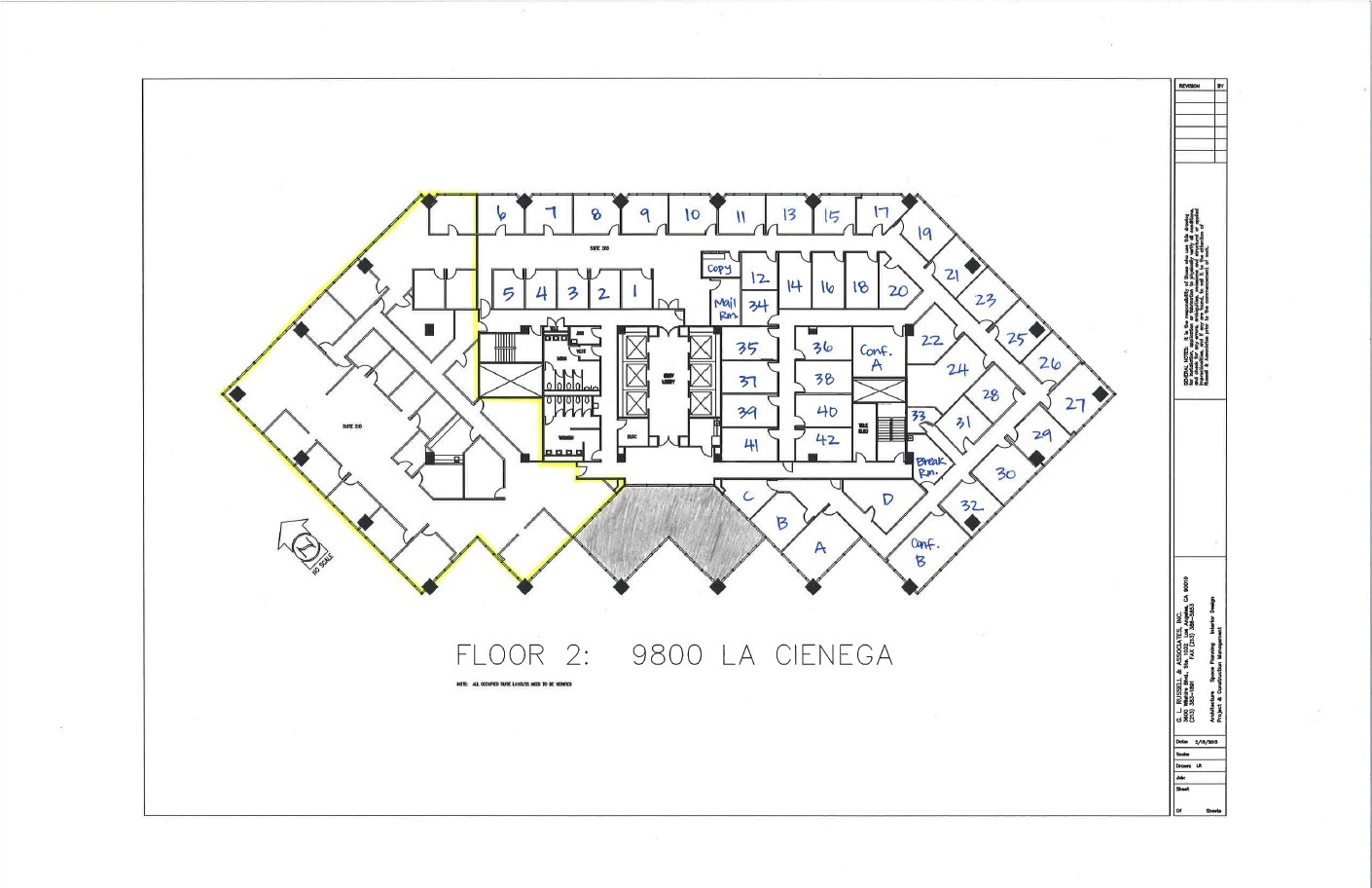 9800 S La Cienega Blvd, Inglewood, CA en alquiler Plano de la planta- Imagen 1 de 1