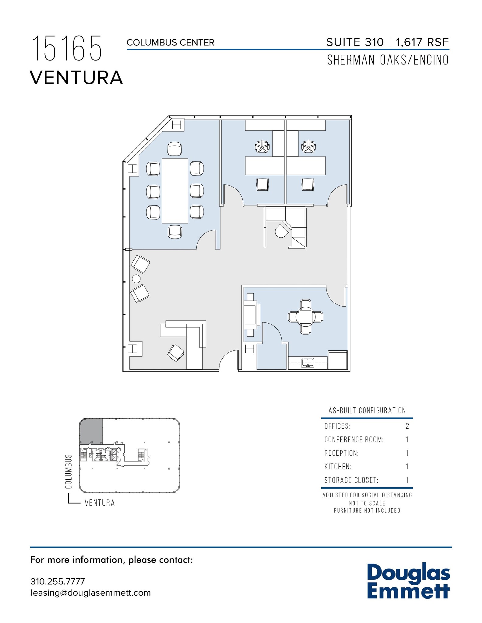 15165 Ventura Blvd, Sherman Oaks, CA en alquiler Plano de la planta- Imagen 1 de 1