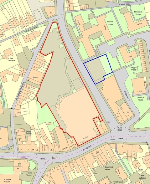 8-10 St John's, Worcester en venta - Plano de solar - Imagen 3 de 3