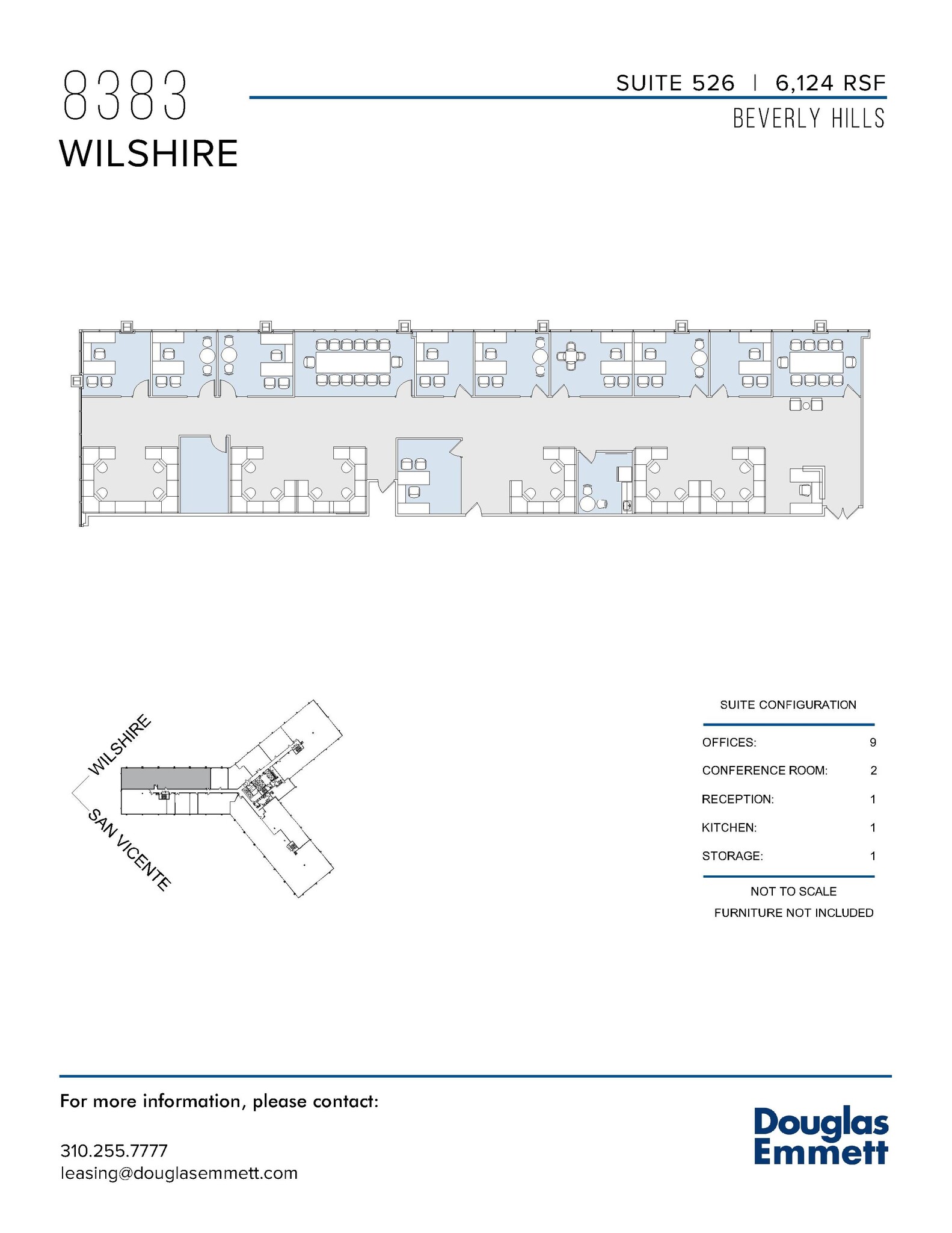 8383 Wilshire Blvd, Beverly Hills, CA en alquiler Plano de la planta- Imagen 1 de 1